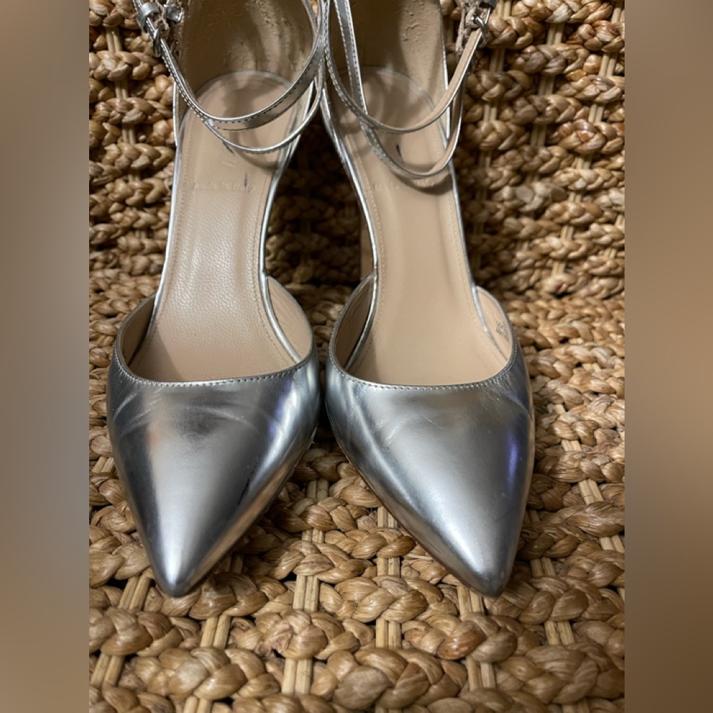 J crew silver shoes
